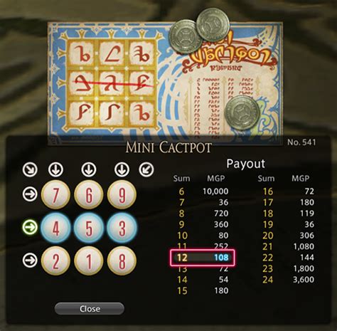ffxiv lotto|Cactpot .